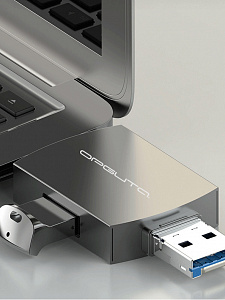 Орбита OT-PCR25 картридер OTG (TF, SD, microUSB, Type-C)