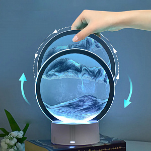 Песочная картина ночник интерьерный Огонёк OG-LDP34 Синий