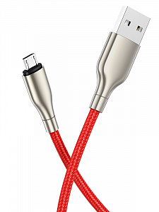 BOROFONE BX45 Красный кабель USB 2.4A (microUSB) 1м