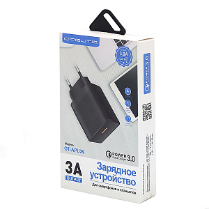 Зарядное устройство для телефона с быстрой зарядкой Орбита OT-APU29 Черный