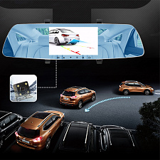 TDS TS-CAR14 автовидеорегистратор зеркало+камера