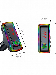 FM-модулятор трансмиттер автомобильный с Bluetooth TDS TS-CAF22