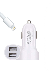 MUJU MJ-C03 ЗУ авто USB + кабель iOS Lightning (5B,2100mA)