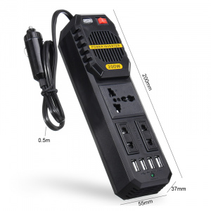 TDS TS-CAU42 автомобильный инвертор (220В/200Вт)