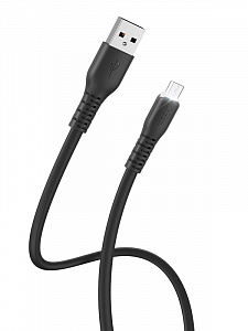 HOCO X44 Черный кабель USB 2.4A (microUSB) 1м