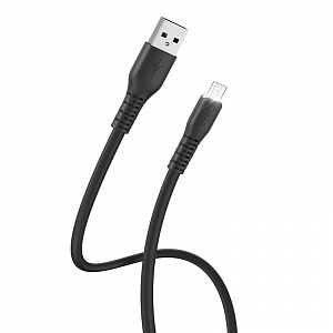 HOCO X44 Черный кабель USB 2.4A (microUSB) 1м