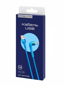 Орбита OT-SMM51 Черный кабель угловой USB 2.4A (microUSB) 1м