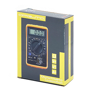 Мультиметр цифровой с прозвонкой в калоше тестер тока и напряжения Орбита OT-INM13