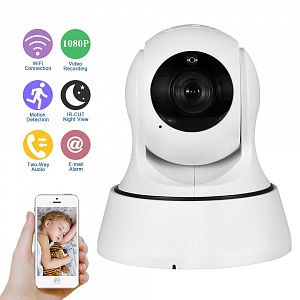 Орбита OT-VNI21 Белая видеокамера IP-WI-FI (1920*1080, 2Mpix, 3,6мм, пластик)