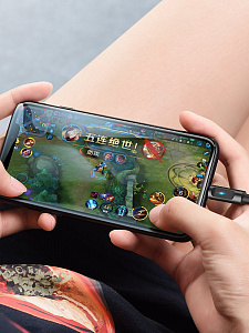 HOCO U47 Черный кабель USB 2.4A (iOS Lighting) 1.2м