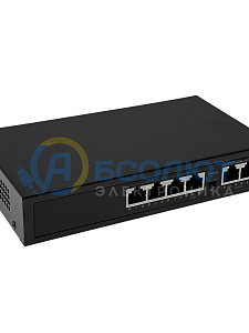 Коммутатор (свитч) на 4 POE ( 802.3af/at ) портов +2 Ethernet порта 100Mbs Орбита OT-VNP35