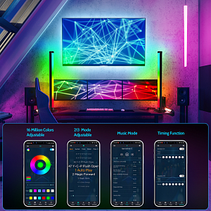 Светильник настольный декоративный для ПК RGB Огонёк OG-LDP29