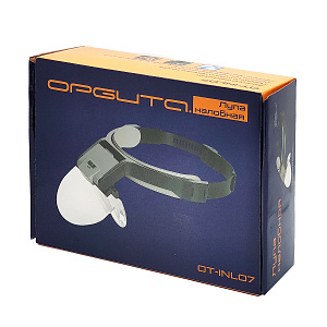 Лупа налобная увеличительная с подсветкой Орбита OT-INL07