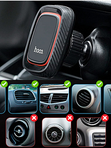 HOCO CA23 Держатель для смартфонов магнитный (в воздуховод)