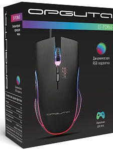 Орбита OT-PCM65 мышь проводная RGB (USB, 3200 dpi, оптическая, 7 кнопок)