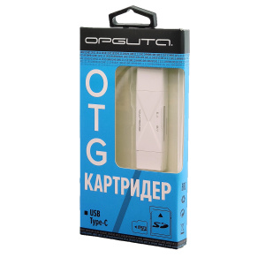 Орбита OT-PCR16 Белый картридер OTG (TF, SD, microUSB, Type-C)