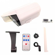 Прожектор Муляж камеры видеонаблюдения с датчиком движения на солнечной батарее Огонёк OG-LDP09