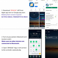 Огонек OG-LDL43 LED контроллер USB 5В (Bluetooth, RGB, 3PIN)