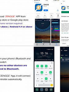 Огонек OG-LDL43 LED контроллер USB 5В (Bluetooth, RGB, 3PIN)