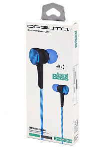 Орбита OT-ERG08 Черные наушники вакуум-гарнитура (3.5мм)