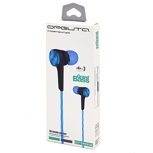 Орбита OT-ERG08 Черные наушники вакуум-гарнитура (3.5мм)