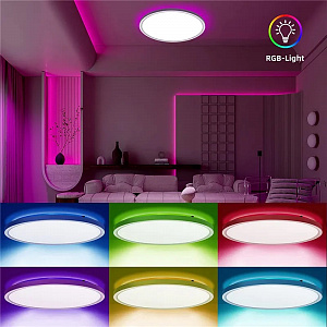 Светильник потолочный круглый с пультом RGB Огонёк OG-LDP31