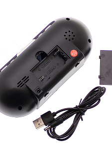 Часы электронные настольные от сети с будильником VST 715-1 Красные