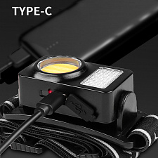 Фонарь налобный, фонарик аккумуляторный Следопыт PT-FLG48