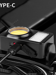 Фонарь налобный, фонарик аккумуляторный Следопыт PT-FLG48