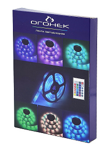 Огонек OG-LDL19 RGB светодиодная лента 1м (3*AA)