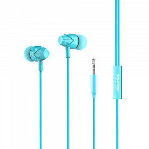 SENDEM X27 Голубые наушники вакуум-гарнитура (3.5мм)