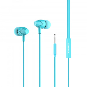 SENDEM X27 Голубые наушники вакуум-гарнитура (3.5мм)