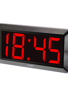 Часы настенные электронные сетевые VST 780-1 Красные