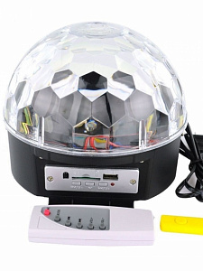 Светодиодный диско шар с MP3 с пультом и Bluetooth Огонёк OG-LDS04