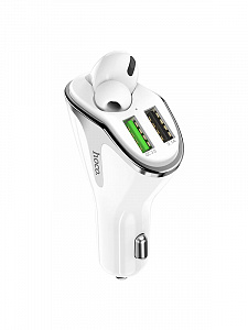 HOCO E47 PRO ЗУ авто USB с гарнитурой (QC3.0,3100mA)