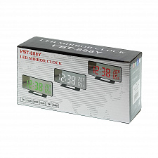 VST 888Y-1 Красные часы настольные (без блока)