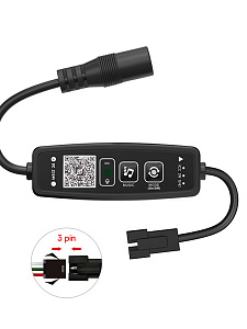 Огонек OG-LDL44 LED контроллер DC 12-24В (Bluetooth, RGB, 3PIN)