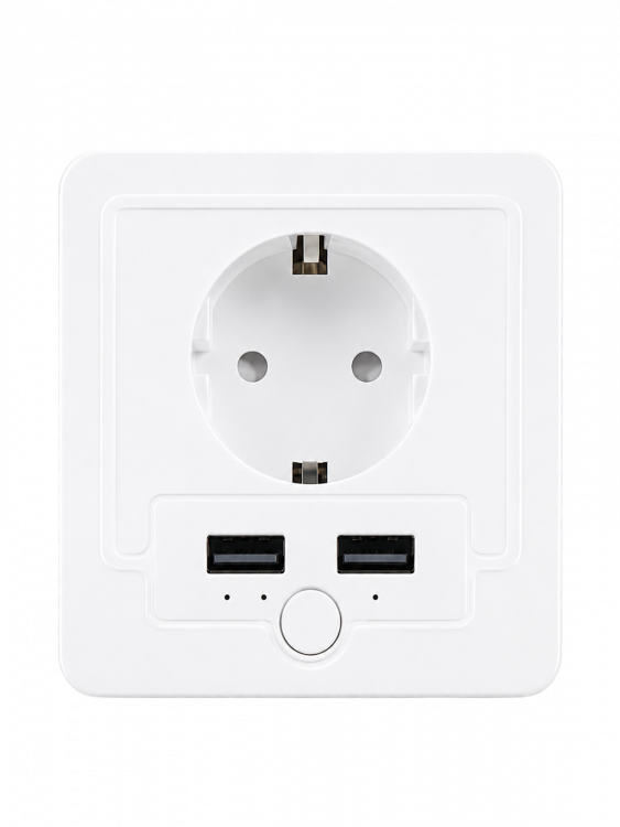 Умная розетка с USB Wi-Fi 16A Орбита OT-HOS15