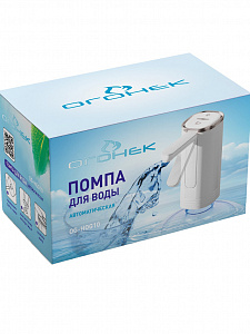 Помпа для воды 19л электрическая со складным носиком универсальная Огонёк OG-HOG10 Черная