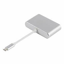 Орбита OT-AVW55 переходник (штекер TYPE-C - гнездо USB 3.0/VGA/TYPE-C) 15см