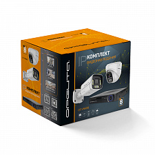 Готовый комплект видеонаблюдения на 8 IP камер 3MP Орбита OT-VNK06