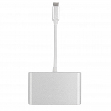 Орбита OT-AVW55 переходник (штекер TYPE-C - гнездо USB 3.0/VGA/TYPE-C) 15см