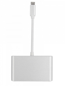 Орбита OT-AVW55 переходник (штекер TYPE-C - гнездо USB 3.0/VGA/TYPE-C) 15см