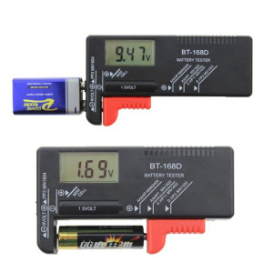 Тестер, измеритель напряжения батареек и аккумуляторов с LCD дисплеем Орбита OT-INM36