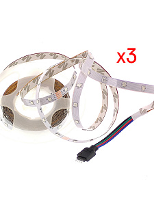 Светодиодная лента комплект с пультом 15м(3*5м) IP20 Огонек OG-LDL16