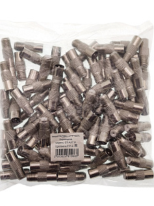 Орбита OT-AVT10 переходник гнездо F- штекер антен.(УПАКОВКА 100шт)