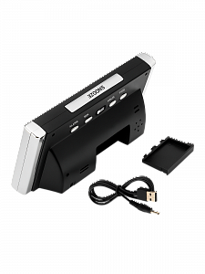 Часы электронные настольные от сети с будильником VST 731-5 Синие