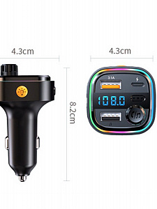 FM-модулятор трансмиттер автомобильный с Bluetooth TDS TS-CAF18