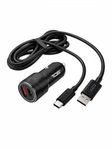 Зарядка в прикуриватель с кабелем Type-C PD/QC 3.0 TDS TS-CAU55