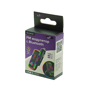 FM-модулятор трансмиттер автомобильный с Bluetooth TDS TS-CAF22